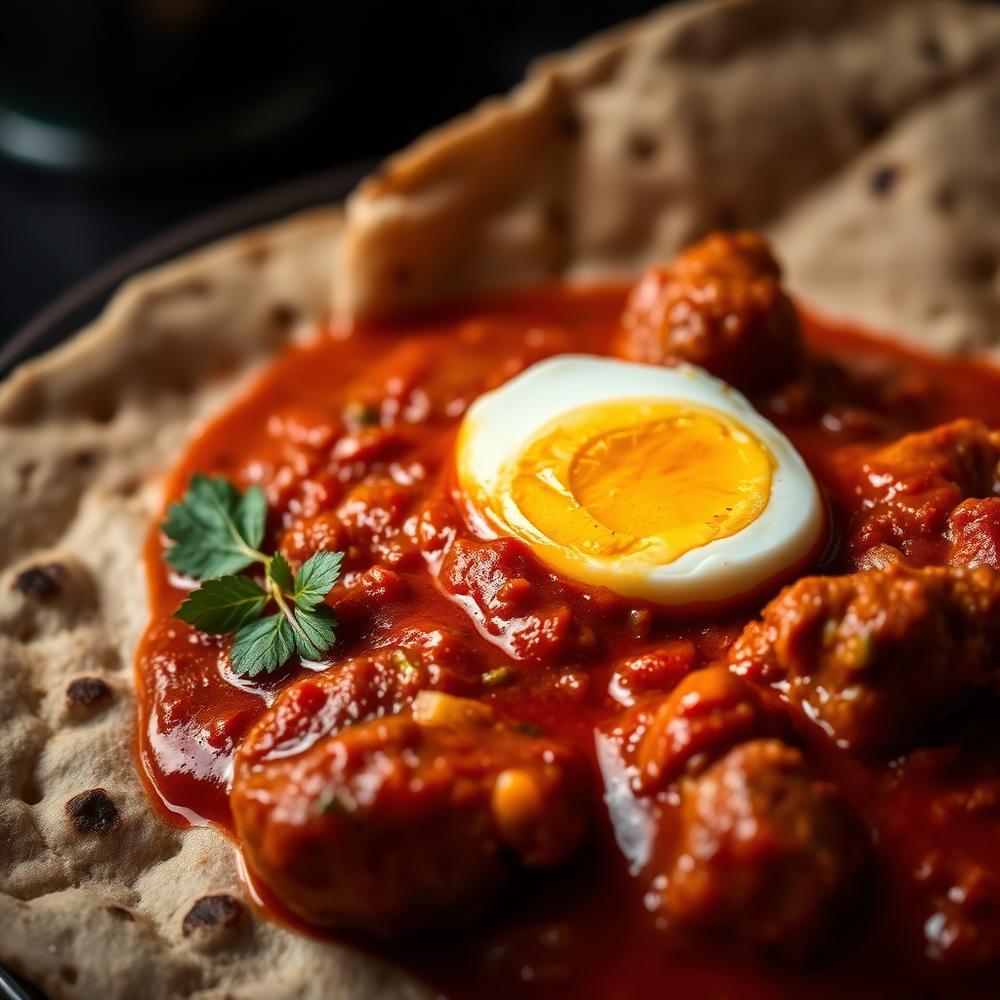 Doro Wott — chicken and egg in berbere sauce